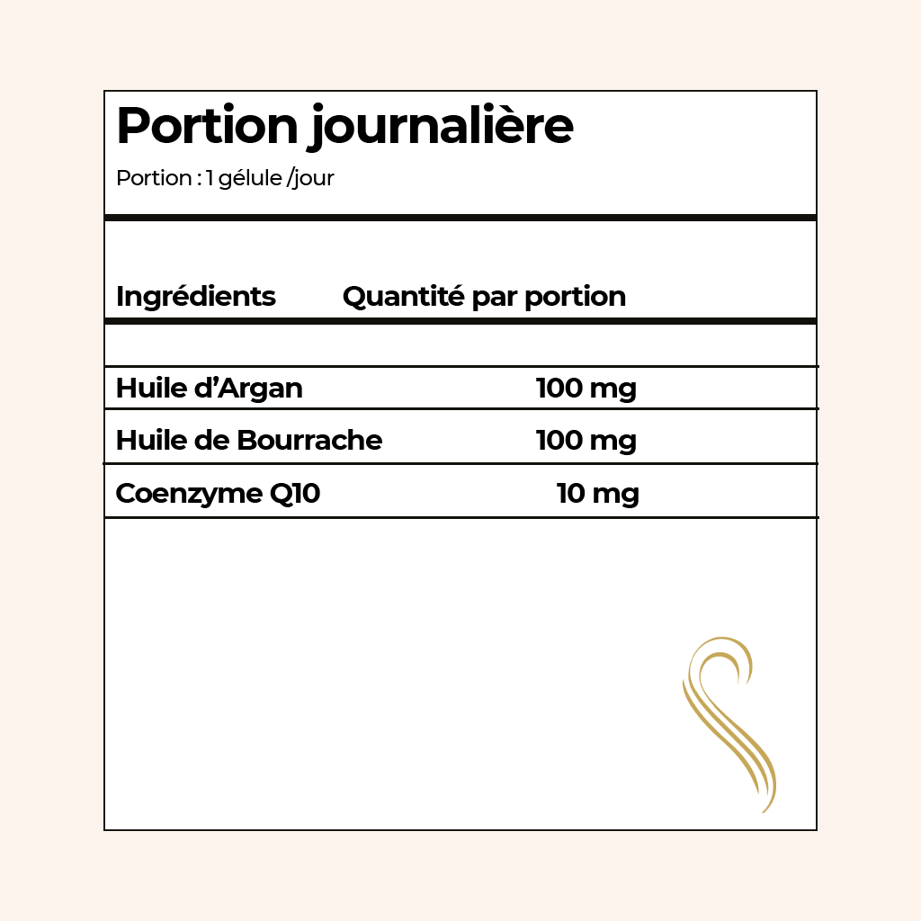 ARGAN - CO Q10 BOURRACHE