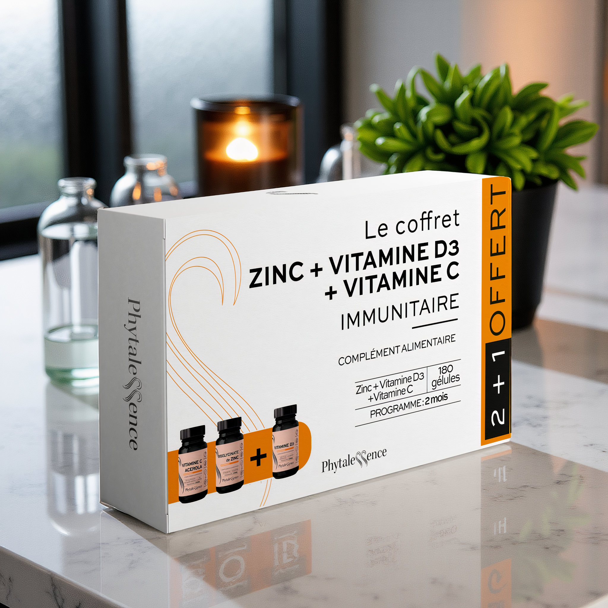 CAJA DE ZINC + VITAMINA D3 + VITAMINA C