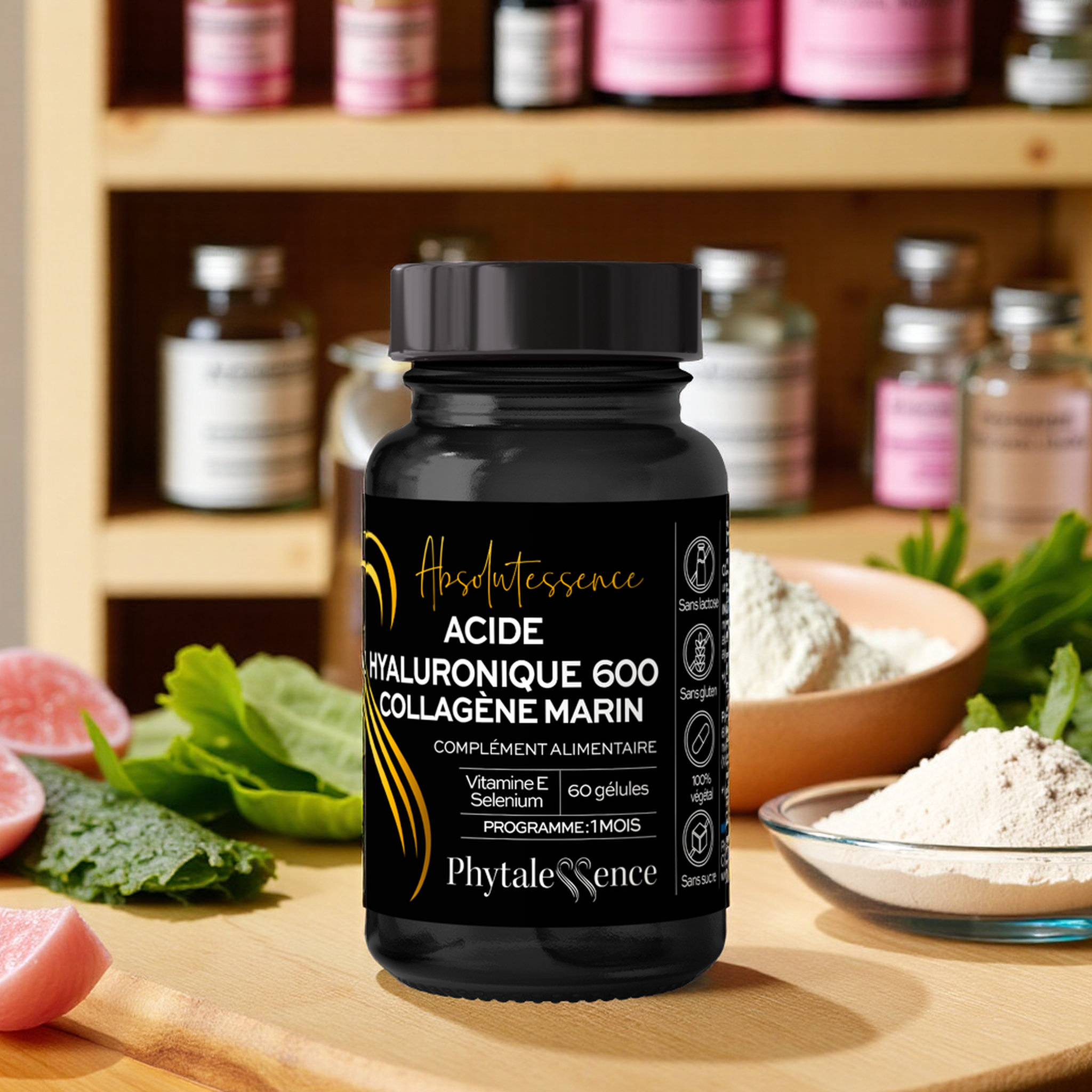 ACIDE HYALURONIQUE 600 + COLLAGÈNE MARIN