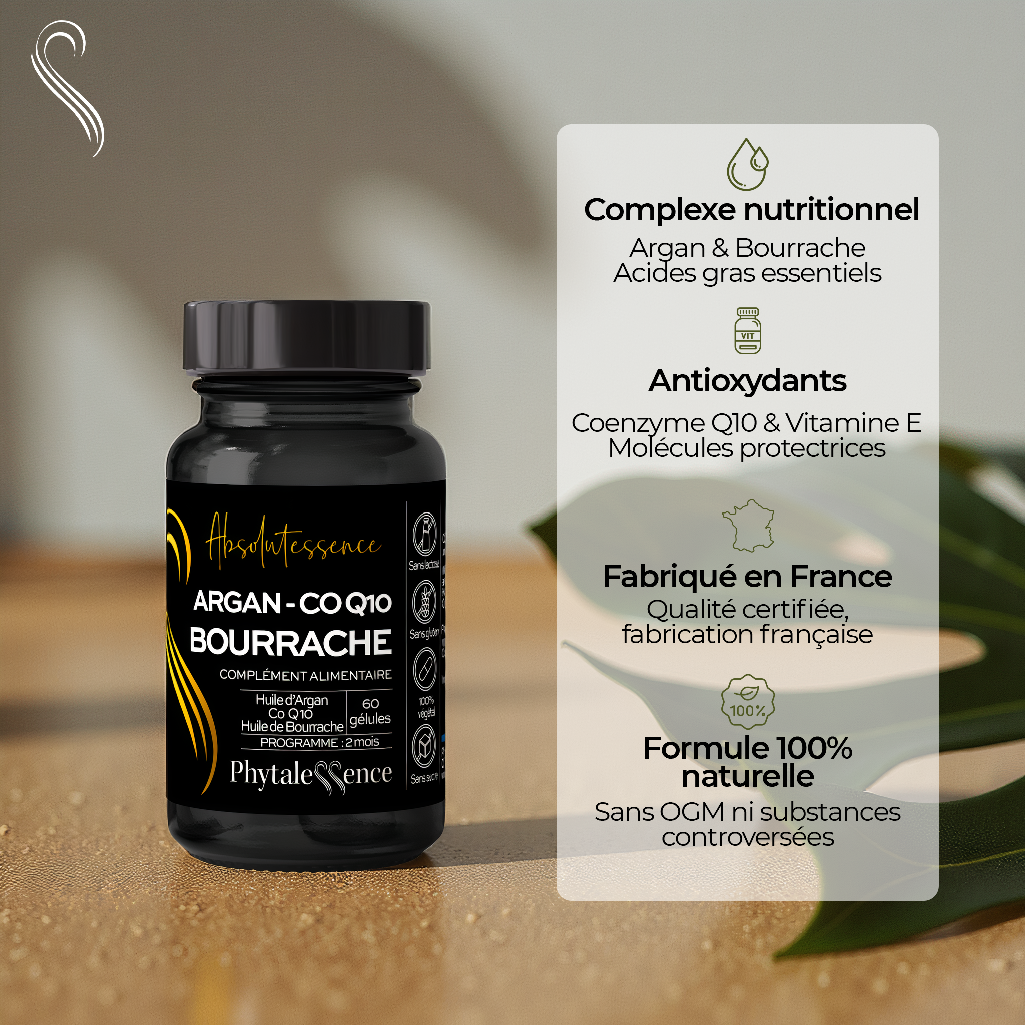 ARGAN - CO Q10 BOURRACHE