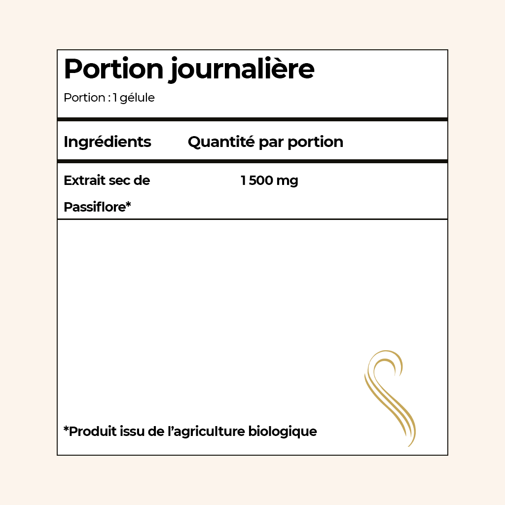 PASSIFLORE - Mono plante Bio