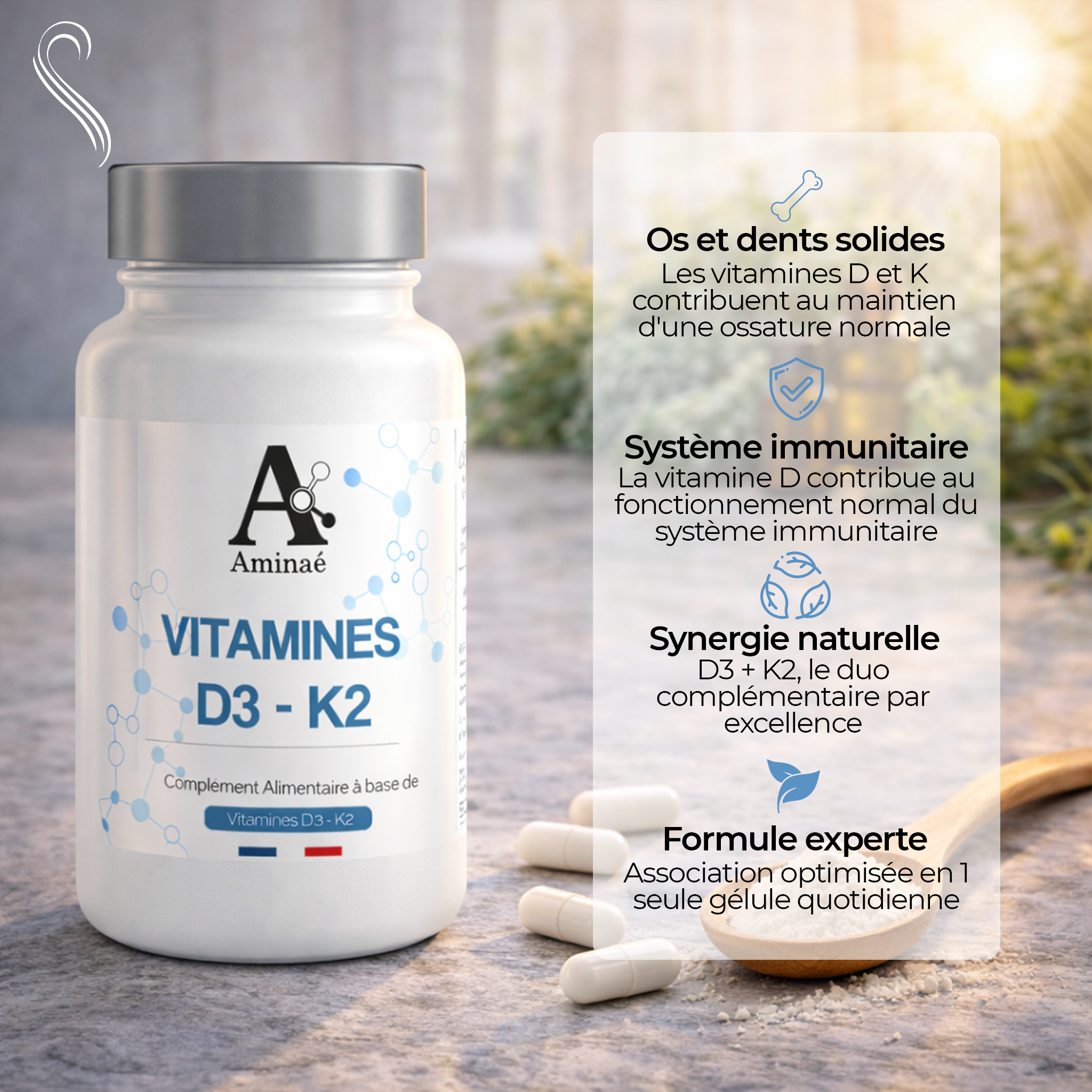 VITAMINE D3 + K2